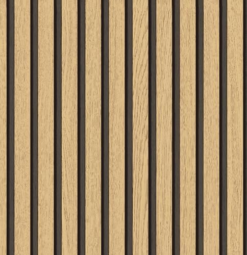 myforHD Wallpaper Peel and Stick Wood Grating Stripe Self-Adhesive Wallpaper by myforHD