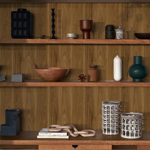 Wood Grain Contact Paper Peel and Stick Walnut Wallpaper Thicken Vintage - Image 6