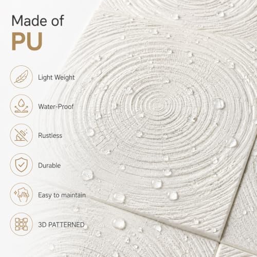 VooBang 3D Tree Ring Texture PU Wall Panels - Image 3