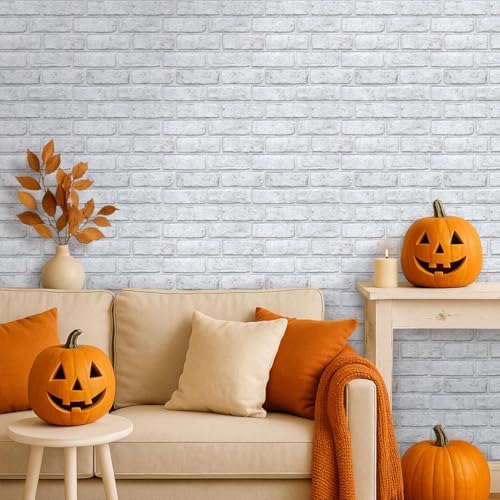 3D Peel and Stick Faux Brick Wall Panels 11.8" x 11.8" 10-Pack - Image 5