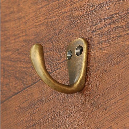 RZDEAL 3PCS Antique Brass Coat and Hat Hook Brass Classico Wall Hanging - Image 6