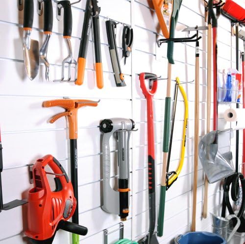 Proslat 88103 Heavy Duty PVC Slatwall Garage Organizer, 4-Feet by 4-Feet Section - Image 2