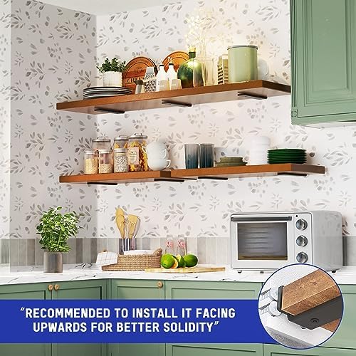 Goovilla Shelf Bracket, Floating Shelf Brackets 6 inch Long, 12 Pack - Image 2