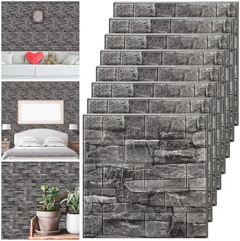 Tinlade 30 Pcs 3D Wall Panels Peel and Stick Wallpaper Foam by Tinlade
