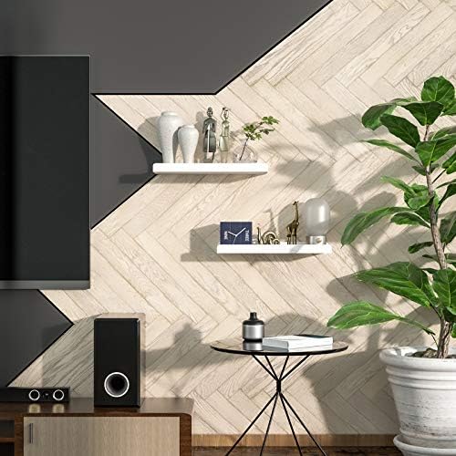 Love-KANKEI 17" White Floating Wall Shelves - Image 5
