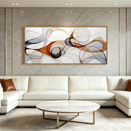 KLAKLA Framed Oversized Abstract Wall Art - Image 2
