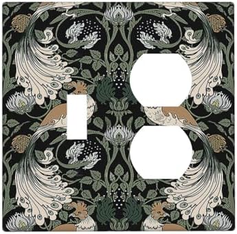 Wallplates William Morris Vintage Floral Plants And Birds 1 Toggle 1 Duplex by Lightswitchcovers
