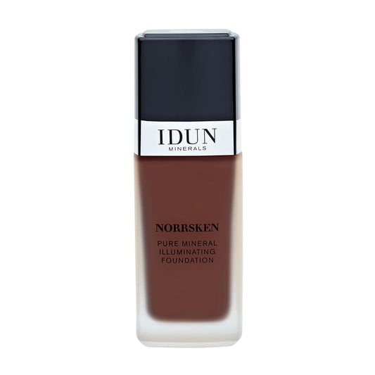 Liquid Norrsken Foundation - Light to Medium Coverage - Luminous Finish for Dry and Dull Surfaces - Water Resistant and Safe for Sensitive Skin - 226 Yrsa - Dark Brown Neutral - 1.01 oz
