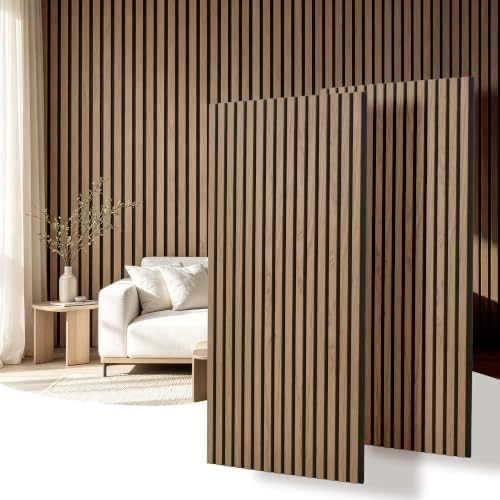 2 Pack 47.2"x23.6" Wood Slat Acoustic Panels by Unknown