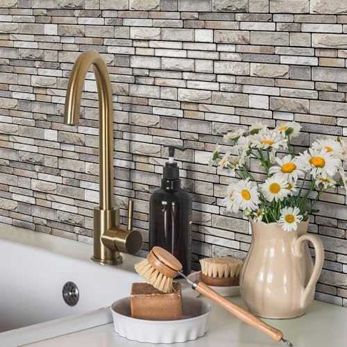 3D Textured Peel and Stick Backsplash, 20-Piece PVC Tiles - Image 5