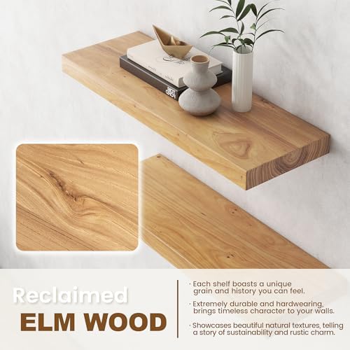 Floating Shelves for Wall Decor, Rustic Wall Shelves - Image 4