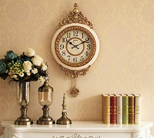 SHISEDECO 29.5" Large Vintage Antique Grandfather Pendulum WallClock - Image 3