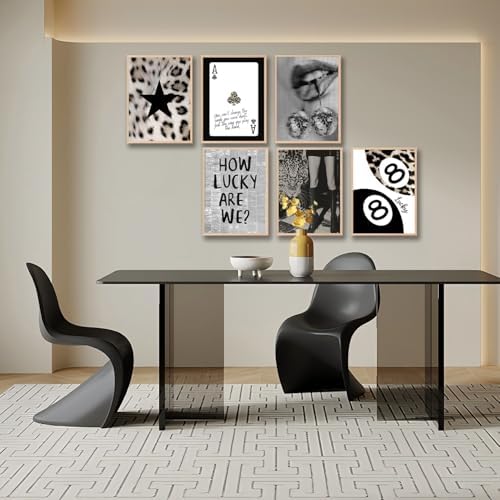 XBQZFLHT Trendy Leopard Posters Black And White Leopard Wall Art Y2k Prints - Image 3