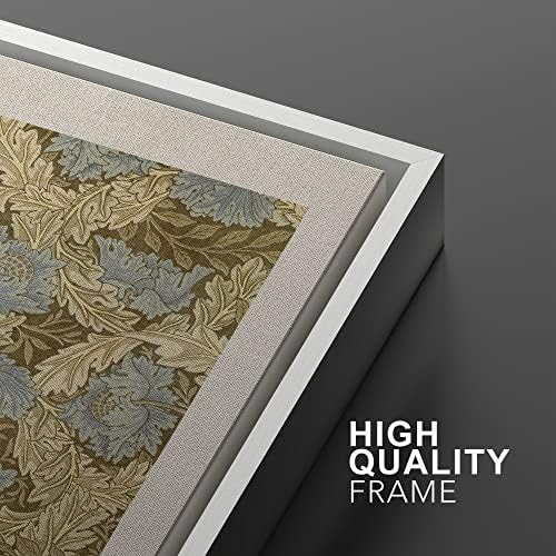 MUDECOR Framed Canvas Print Wall Art Set William Morris Floral Tapestry Pattern - Image 5