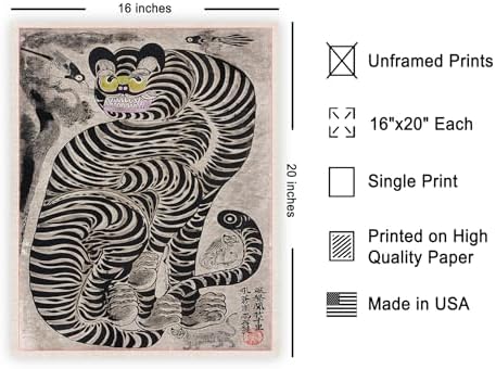 Poster Master Vintage Talismanic Tiger and Magpies Poster - Image 2