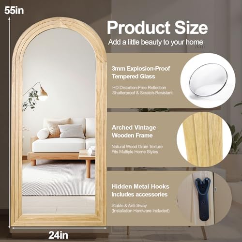 Delma Arched Full Length Mirror - Image 3