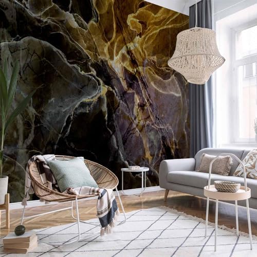 artgeist - Premium Wall Mural Wallpaper, Bedroom Black Abstract 138x101 in - Image 2