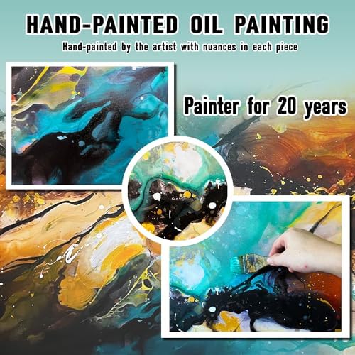 JKWALL77 Abstract Hand Painted Wall Art - Image 3