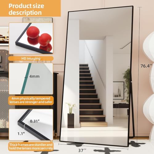 LFT HUIMEI2Y 76.4"x37" Full Length Mirror - Image 2
