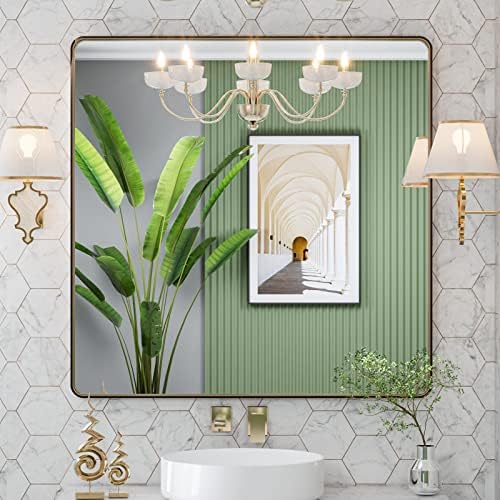 LOAAO 36"X36" Bronze Bathroom Mirror by LOAAO