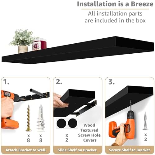 Sorbus Floating Shelves for Wall Storage - Image 4