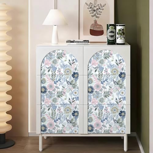 Nukofal Floral Peel and Stick Wallpaper Boho Contact Paper 16.9inx118.1in - Image 5