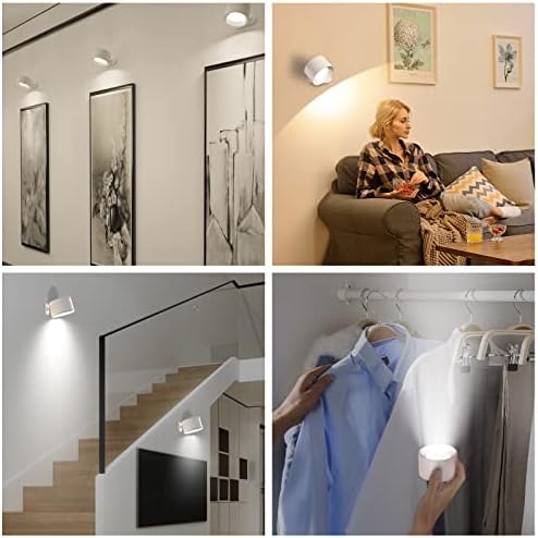 AKSDA LED Reading Light, Rechargeable Battery Operated Wall Sconce - Image 5