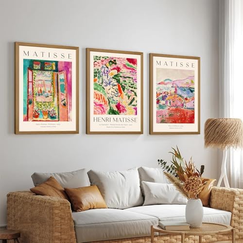 Henri Matisse Wall Art Prints Set of 3 Matisse Wall Decor Aesthetic Canvas - Image 5