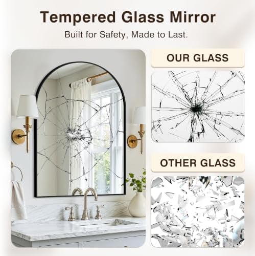 Arched Bathroom Vanity Mirror for Over Sink - Image 5