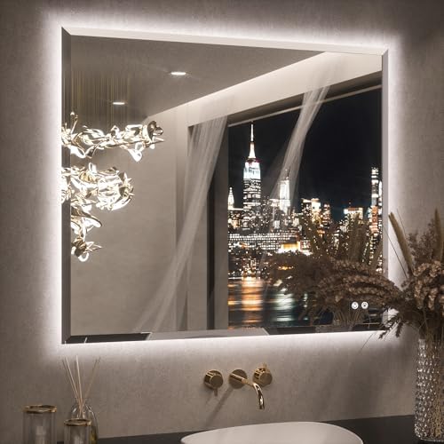 Keonjinn 42" x 36" Backlit Bathroom Mirror by Keonjinn
