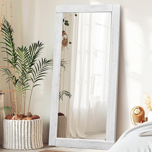 71x32in Full Length Mirror, Solid Wood Convex Frame - Image 5