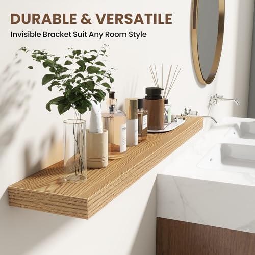 Acovy 40 Inch Floating Shelves for Wall 2 Pack, Wall Mounted Floating Shelf - Image 5