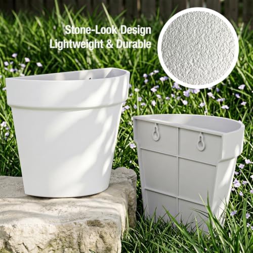 Asnext 2 Pack Indoor Wall Planter, 7.5 Inch Wall Planter Pot - Image 5