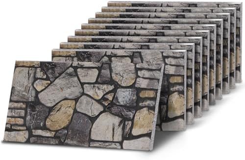 K&B Panels 3D Wall Panels, Stone Effect Styrofoam Wall Panelling Kit, by Unknown