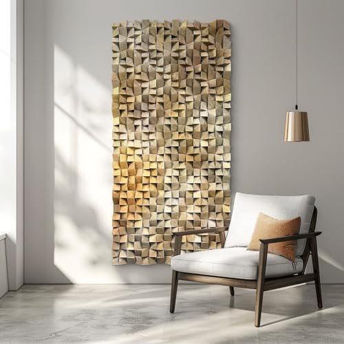 LIUZEYUE - Giant Textured Wood Panel, Modern Abstract Design, Focal Point - Image 5