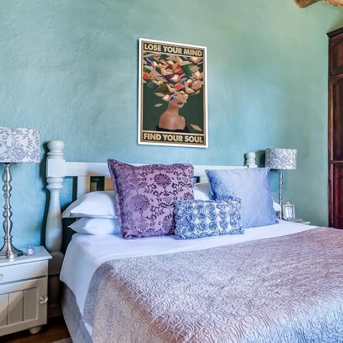 Vintage Lose Your Mind Find Your Soul Posters Room Aesthetics Dark Green - Image 6
