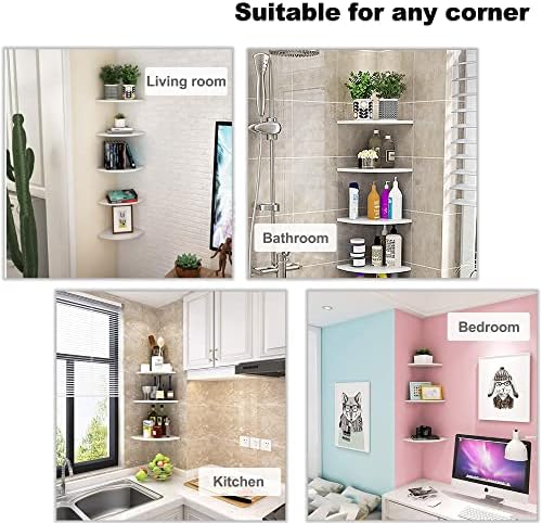 Set of 5 Pieces Corner Mounting Shelf - Image 7