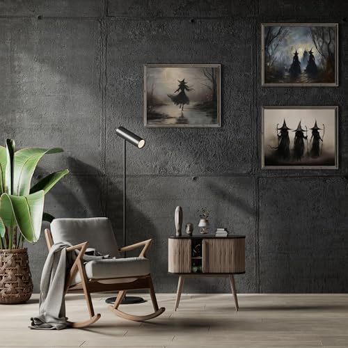 LANCHI95 03 Pcs Unframed Vintage Moody Witch Art - Image 7