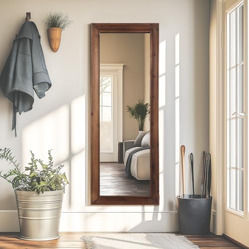 MirrMuse Rustic Floor Full Length Mirror Wood Frame - Image 3