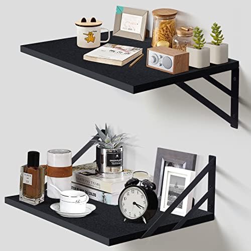 Tectocker-DOU 2 Pc Deep Floating Wall Shelves, Heavy Duty by Tectocker-DOU