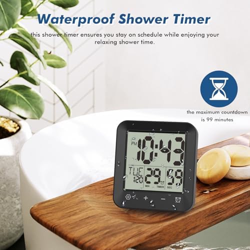 Waterproof Shower Clock Timer, Bathroom Clock - Image 3