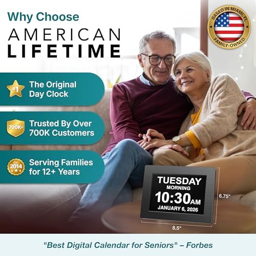 American Lifetime Large Digital Wall Clock - Image 2
