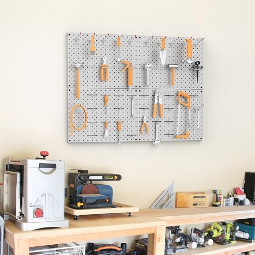TORACK 4 PCS 12"x16" Metal Pegboard Panels - Image 2