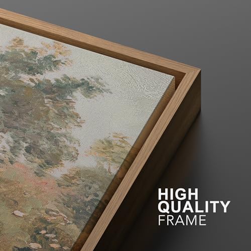 MUDECOR Framed Wall Art Print Set Pastoral Meadow and Tree Landscape - Image 5