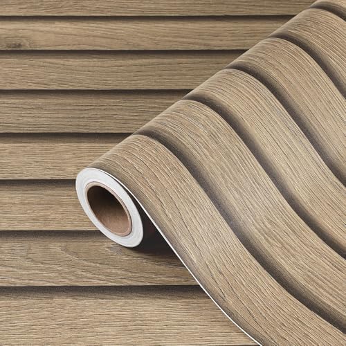 Wood Slat Wallpaper Peel and Stick Thick Brown Slat Wood Panels - Image 7
