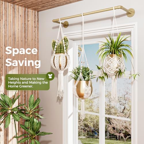 Bamworld Hanging Planters for Indoor Plants Plant Hanger Indoor - Image 3