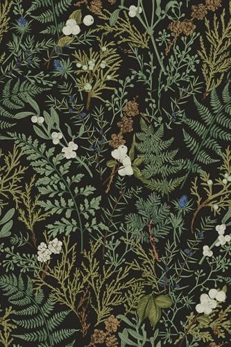 Dark Green Fern Botanical Shelf Liner Contact Paper Self Adhesive Vinyl by Self-adhesiveDecorativeContactPaperPeelandStickRemovableWallpaper