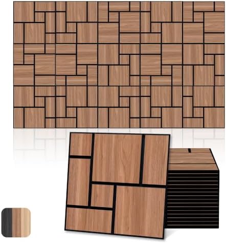 Mollywell Acoustic Wall Panels, 16 Pack, 12x12 in by Mollywell
