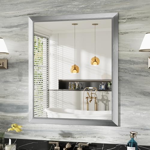 Briivue Bathroom Wall Mirror, 36x30 Inch by Briivuemodernmirrors