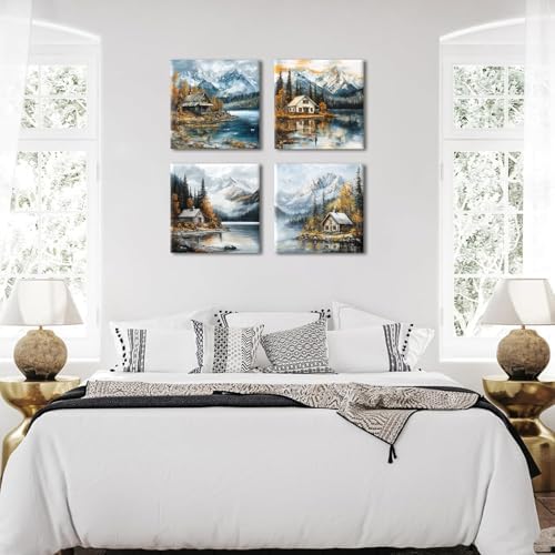 Mountain Wall Art for Living Room Fall Forest Wall Decor National Park Poster - Image 6
